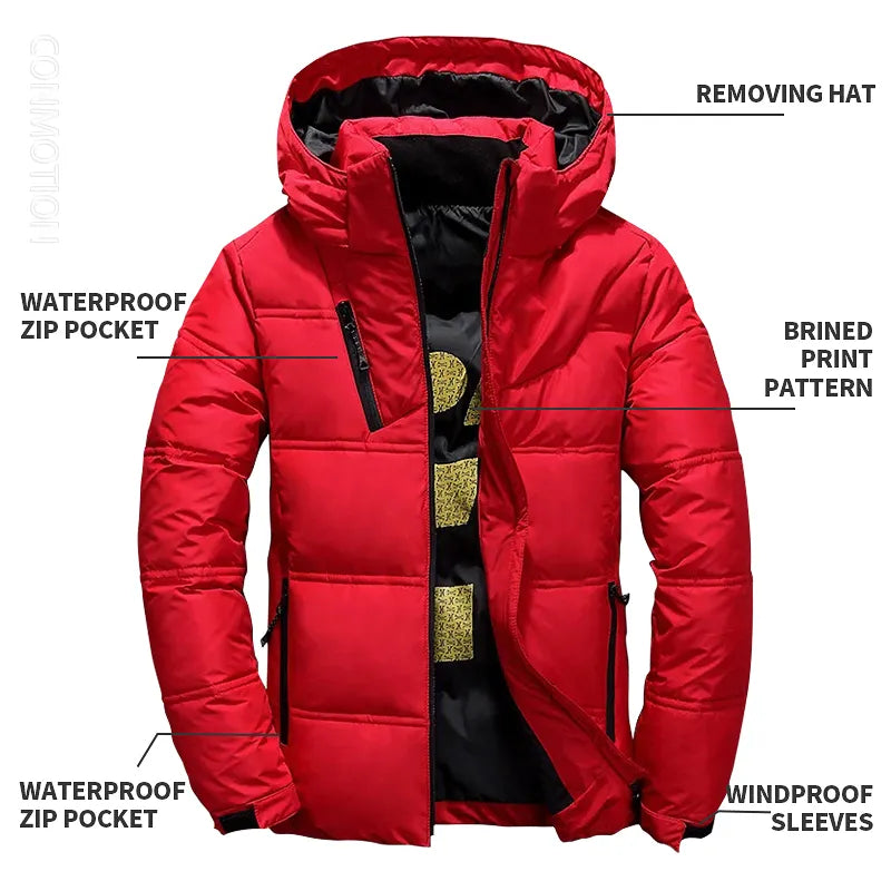 Stijlvolle heren winterjas voor een casual look. Ook geschikt als warme ski-jas voor outdoor sport.