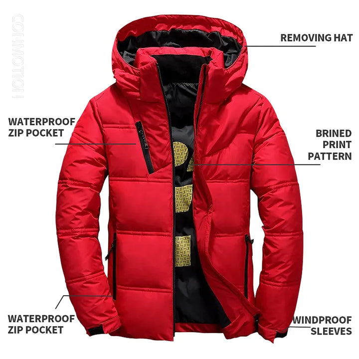 Stijlvolle heren winterjas voor een casual look. Ook geschikt als warme ski-jas voor outdoor sport.