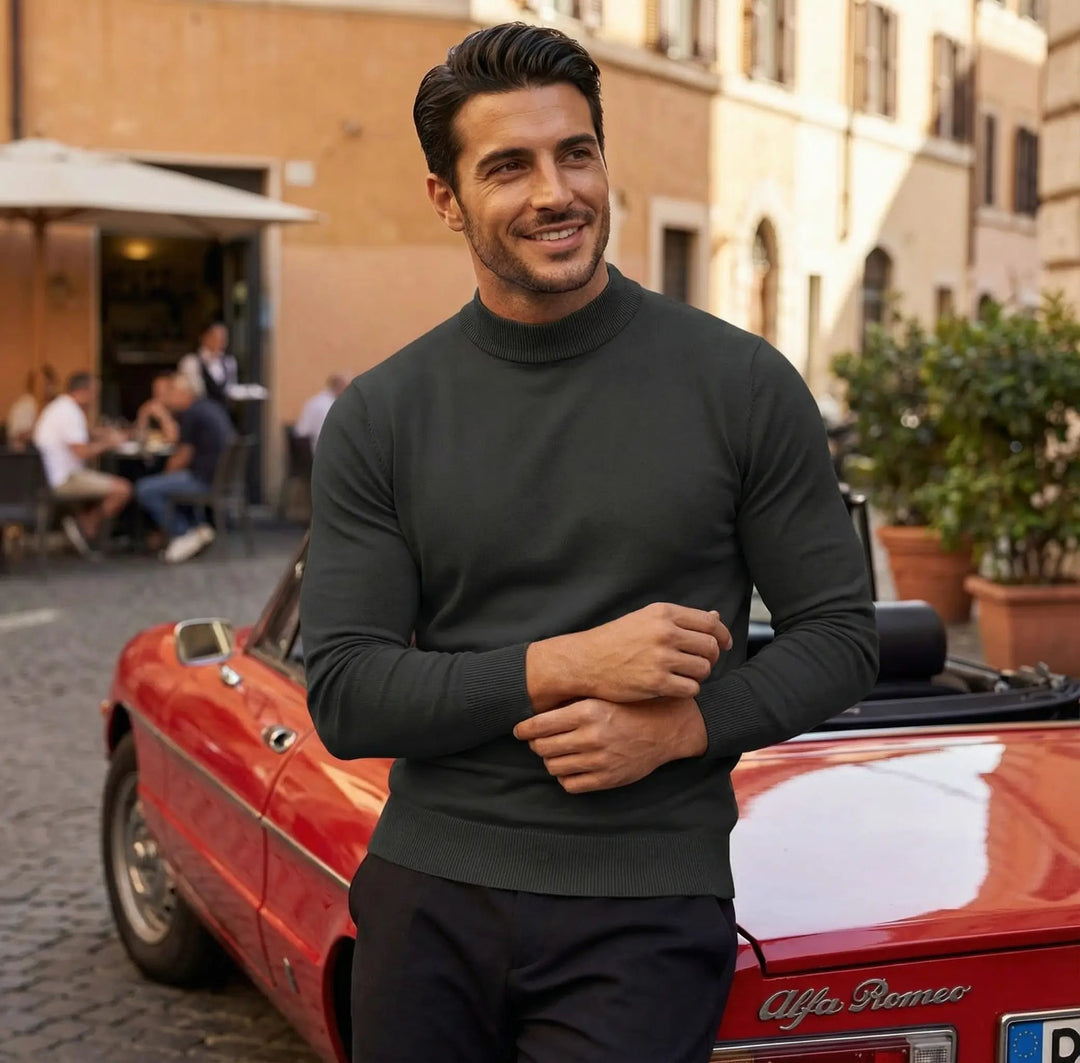 Elegante heren slim-fit coltrui, een moderne en warme trui voor de winter. Perfecte casual bovenkleding.