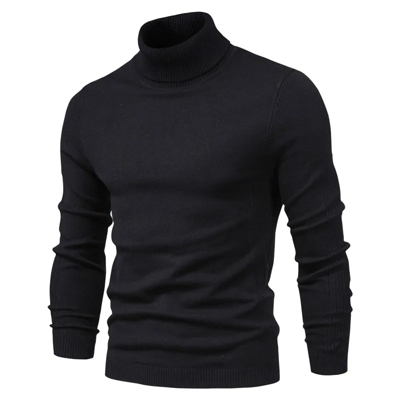 Stijlvolle heren coltrui slim-fit, perfect voor elegante casual of geklede outfits.