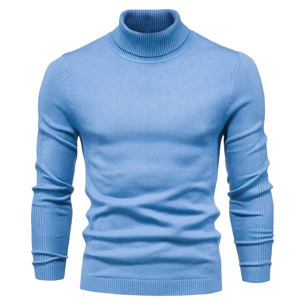 Casual en chic: deze heren coltrui met lage hals is perfect voor diverse gelegenheden.