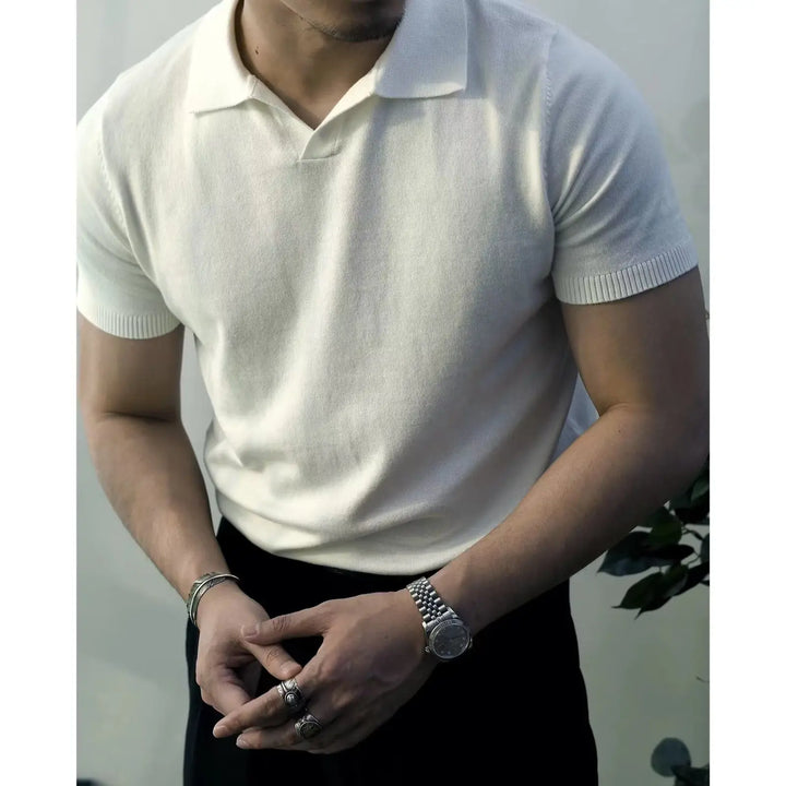 Fabrizio heren slim fit poloshirt met rits, hoogwaardige kwaliteit en comfort.