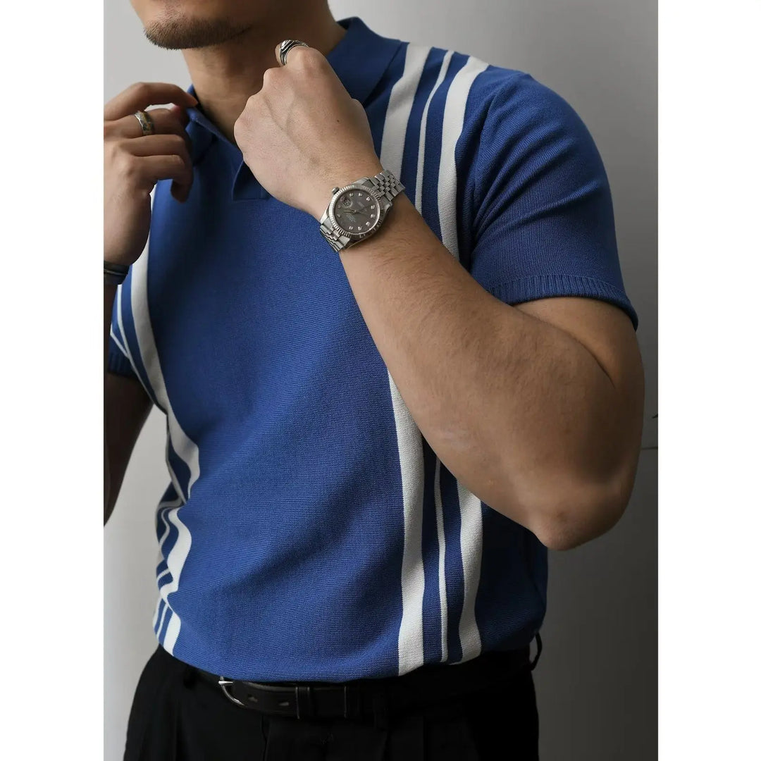 Comfortabel slim fit heren poloshirt met rits, perfect voor een actieve levensstijl.