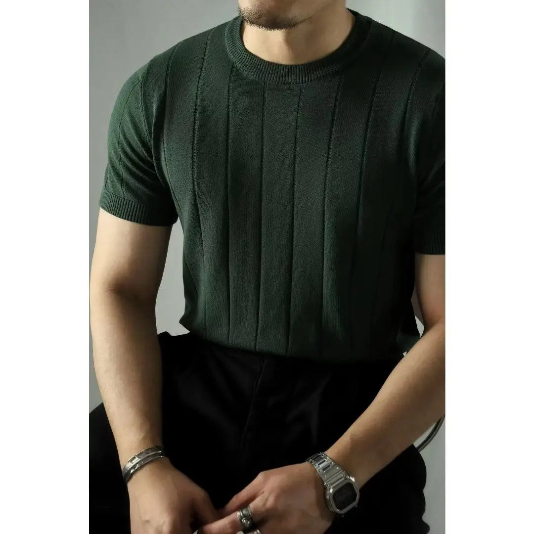 Casual heren poloshirt, slim fit, met praktische ritskraag.