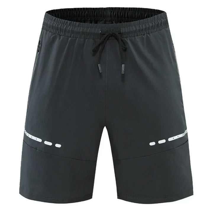 Praktische heren trainingsshorts met veilige ritszakken; perfect voor sport, fitness en actieve kleding.