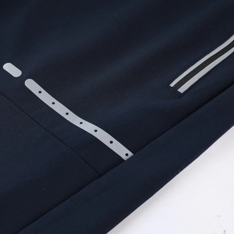 Heren slim-fit trainingsshorts met ritszakken, comfortabele en stijlvolle sportshorts voor fitness.