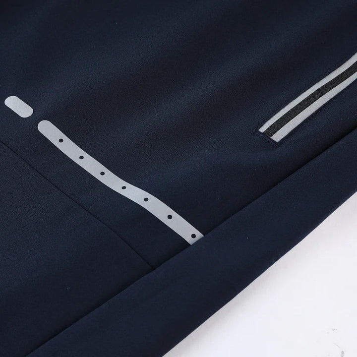 Heren slim-fit trainingsshorts met ritszakken, comfortabele en stijlvolle sportshorts voor fitness.