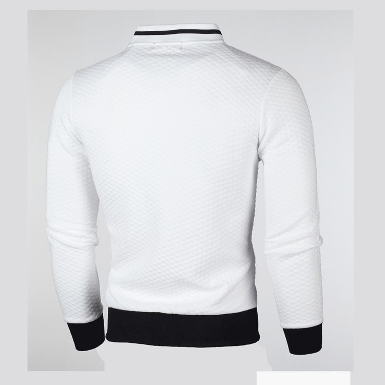 Comfortabel heren slim fit vest, donkerblauw met ruitpatroon, perfect voor sportieve mode.