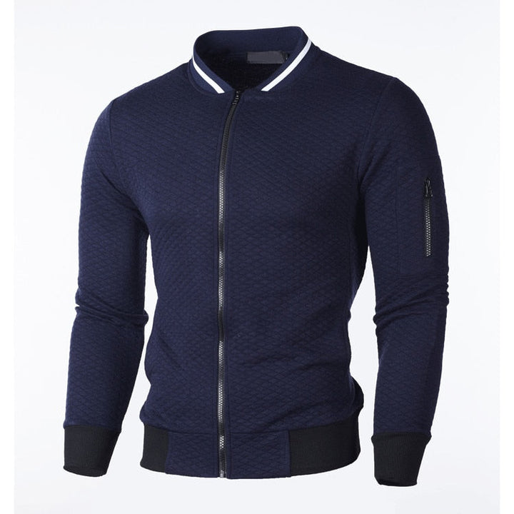 Slim fit heren vest met ingewikkeld ruitpatroon, sportief en comfortabel voor elke gelegenheid.
