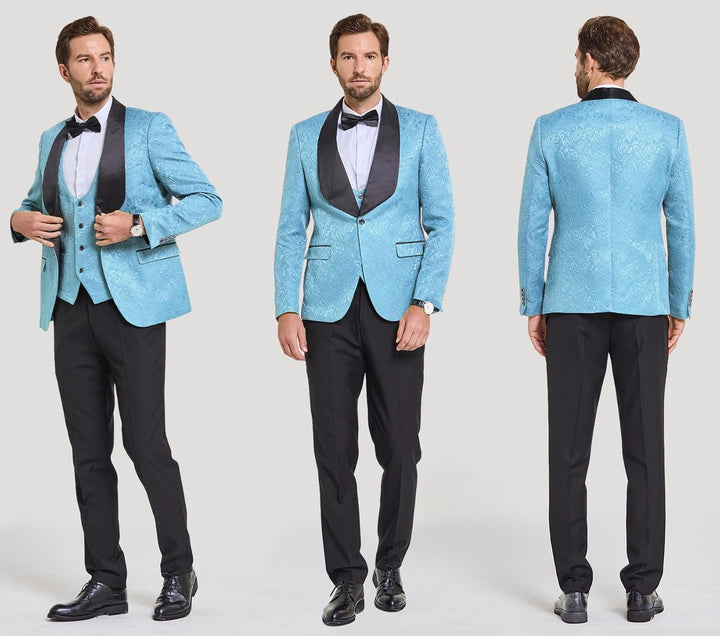 Klassieke heren smoking Jameson met glanzende revers. Perfect voor gala's.