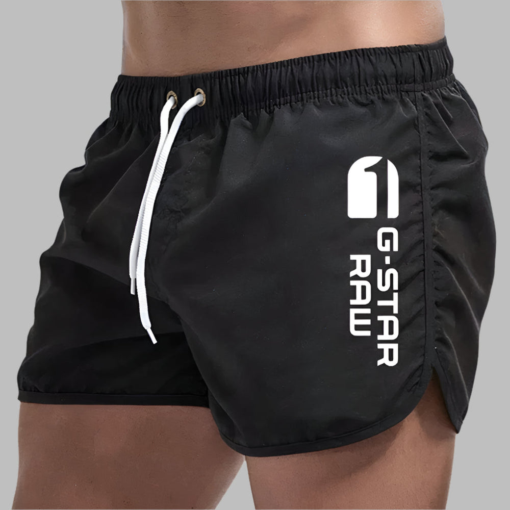 Lichtgewicht heren zwemshort, sneldrogend en comfortabel voor vakantie, strand en zwembad.