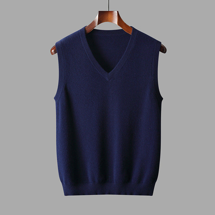 Heren spencer v-hals vest; een tijdloze keuze voor zowel een casual als formeel herenoutfit. Stijlvol en warm.