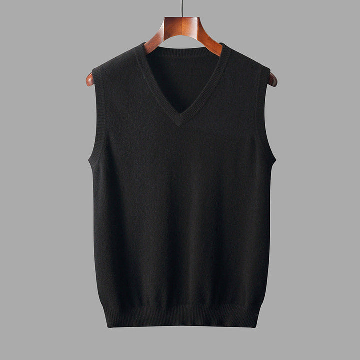 Hoogwaardig heren spencer vest met v-hals, comfortabel en veelzijdig. Ideaal voor zakelijk of dagelijks gebruik.