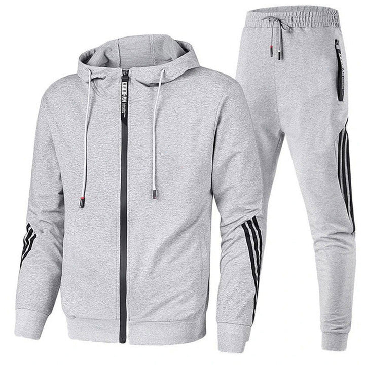 Sportief herenpak voor fitness en vrije tijd, comfortabel en modieus. Jouw ideale sportkleding.