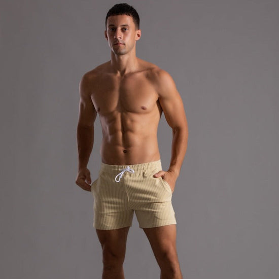 Sneldrogende heren activewear shorts, biedt comfort en flexibiliteit tijdens fitness.