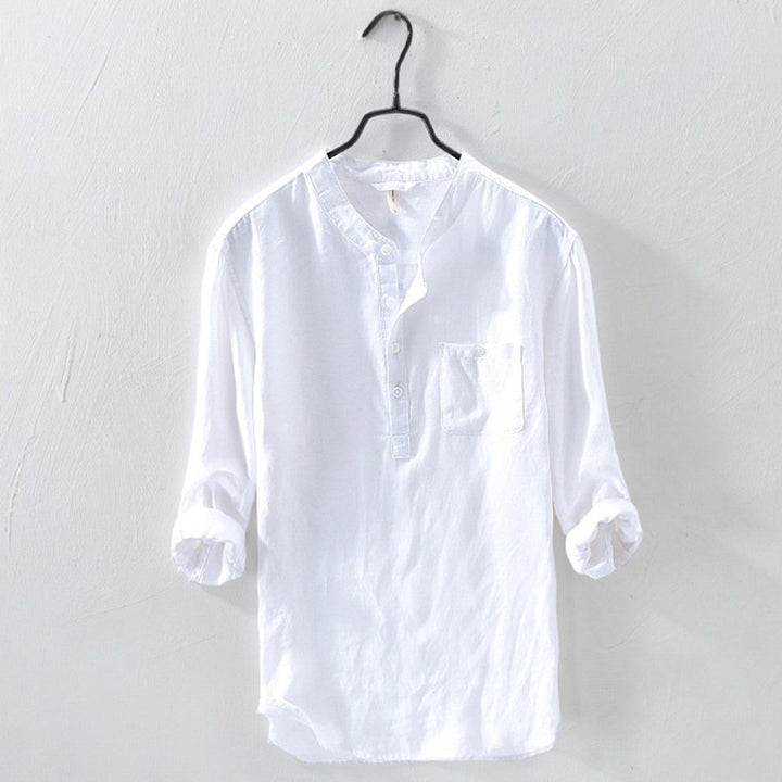 Groen heren overhemd, stijlvol en luchtig, perfect voor zomerse casual of zakelijke outfits.