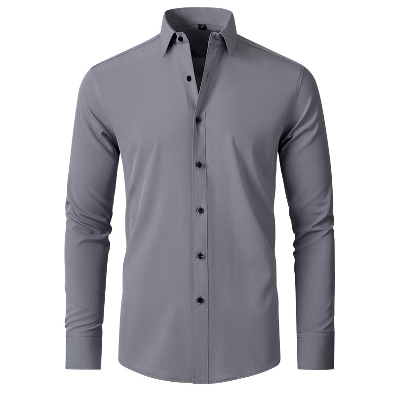 Elegante heren stretch overhemd met lange mouw. Tijdloos design en comfortabel voor dagelijks gebruik.