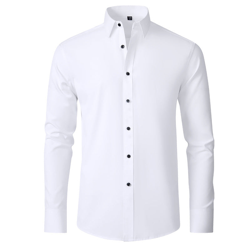 Tijdloos casual chic heren overhemd met stretch. Perfect voor een relaxte doch nette uitstraling.