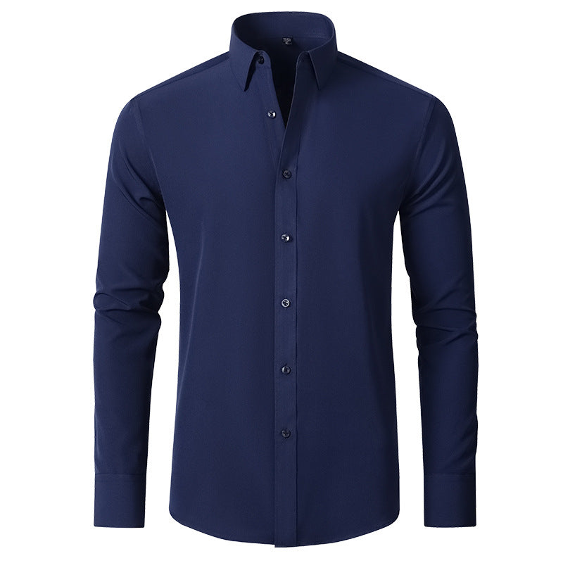 Modern heren shirt, lange mouw en kreukvrij. Onderdeel van onze nieuwe anti-kreuk collectie.
