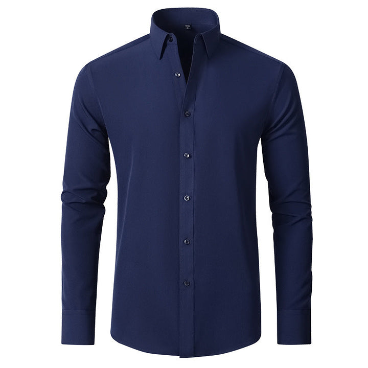 Modern heren shirt, lange mouw en kreukvrij. Onderdeel van onze nieuwe anti-kreuk collectie.