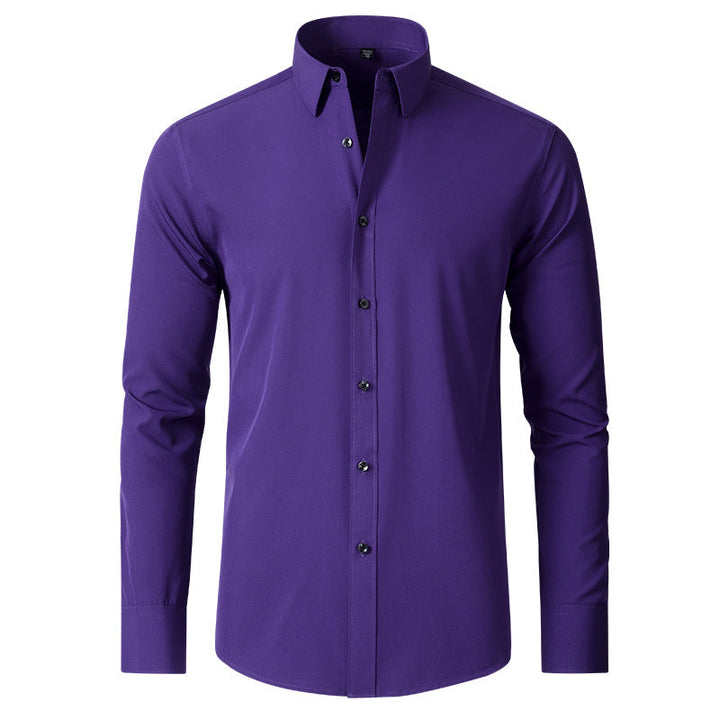 Comfortabel en stijlvol heren stretchshirt. Een tijdloos anti-kreuk overhemd voor elke gelegenheid.