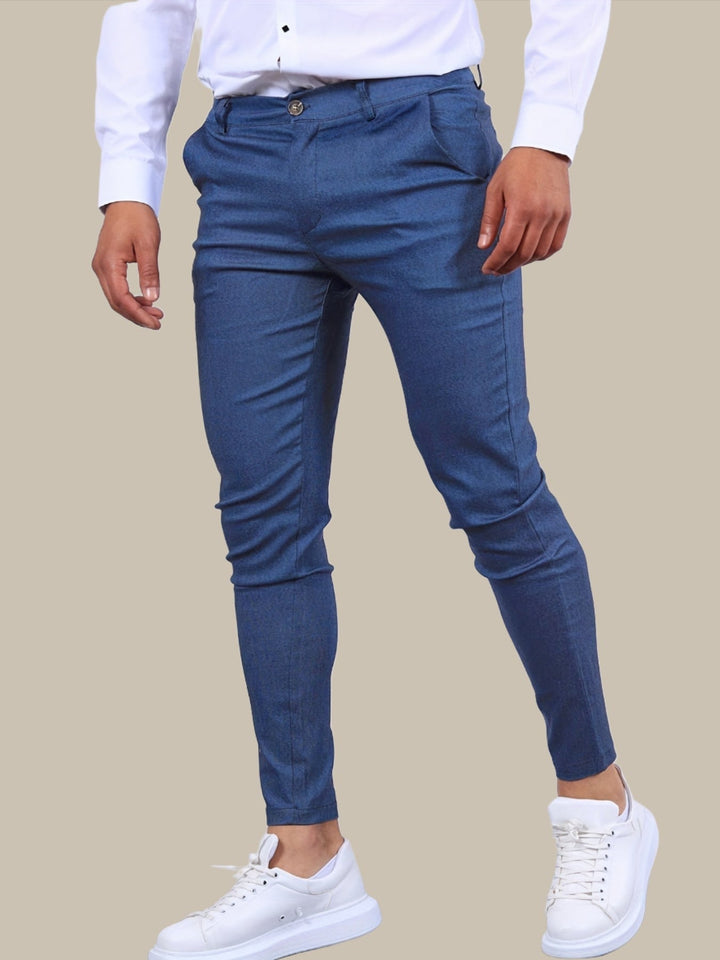 Heren stretch skinny broek, comfortabel en stijlvol voor elke gelegenheid.