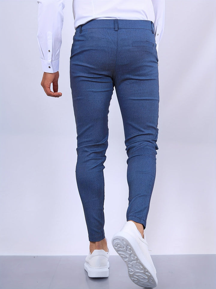 Trendsettende heren skinny broek met stretch, voor een moderne en comfortabele uitstraling.