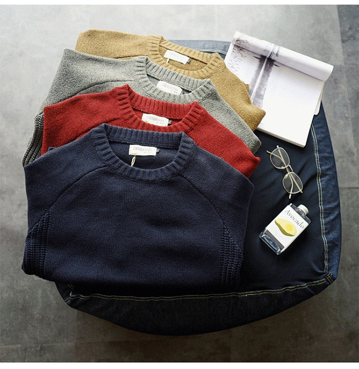 Heren Sven Sweater, comfortabele casual wintertrui met ronde hals voor dagelijks gebruik. Ideale herenkleding.
