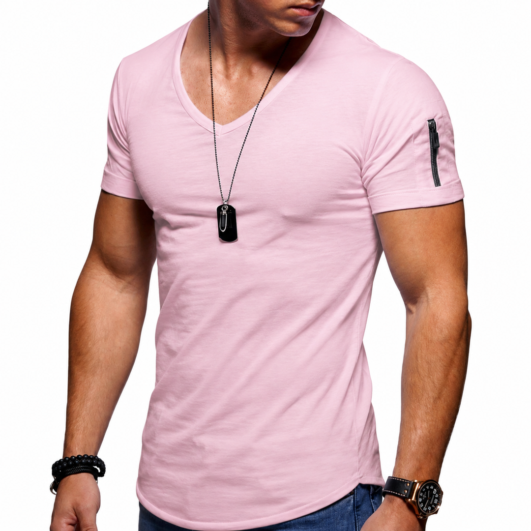 Trendy slim fit t-shirt voor heren van zachte stof