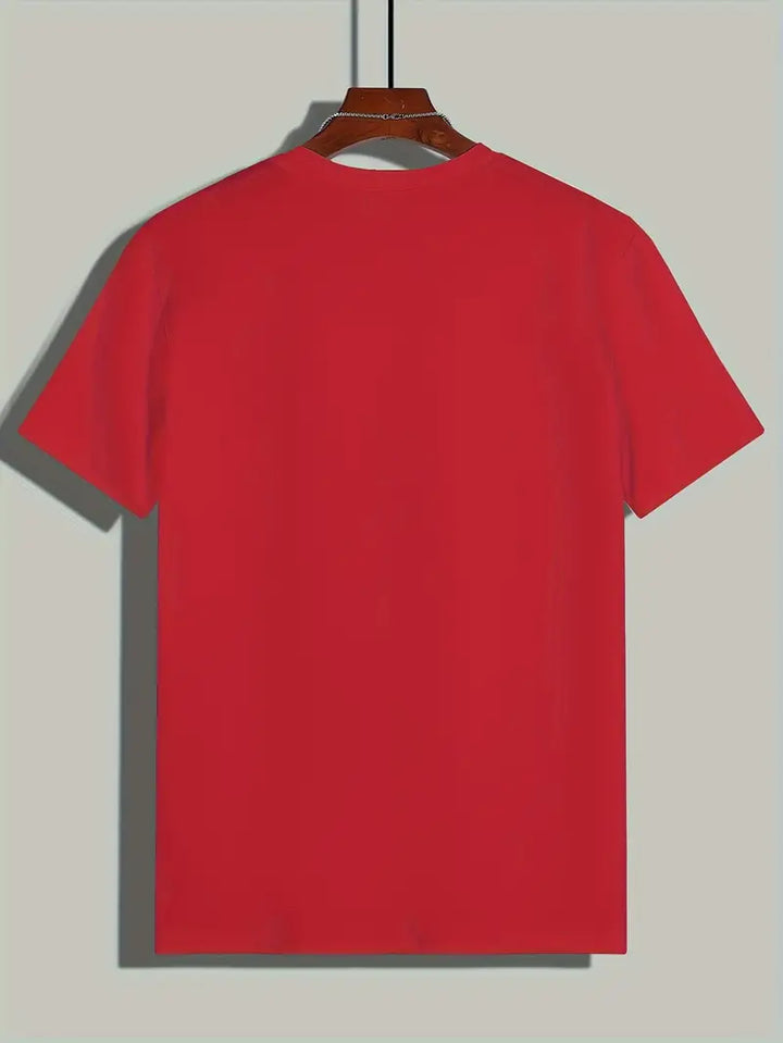 Blauw effen Nico heren T-shirt, tijdloos en comfortabel, een must-have voor casual outfits.