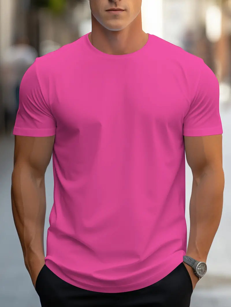 Nico heren T-shirt van ademend katoen, geschikt voor lichte sportieve en casual activiteiten.