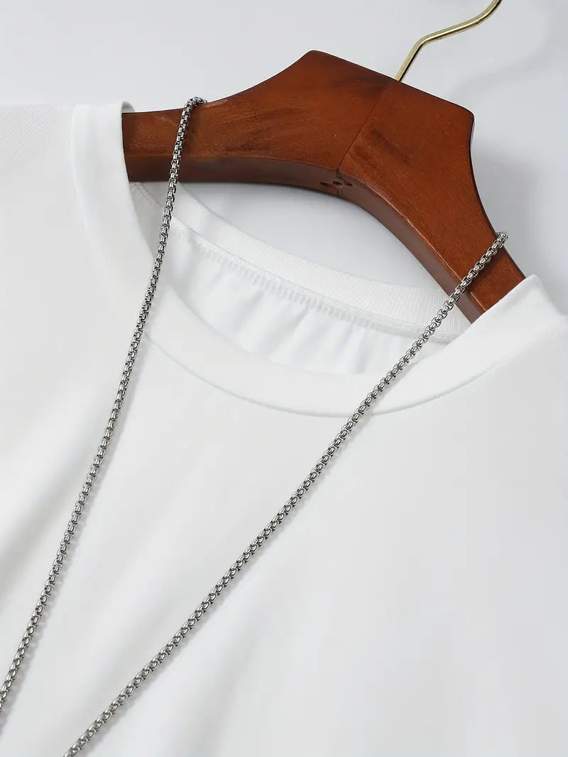 Grijs melange heren T-shirt Nico, ademend katoen, perfecte pasvorm, comfortabele herenkleding.