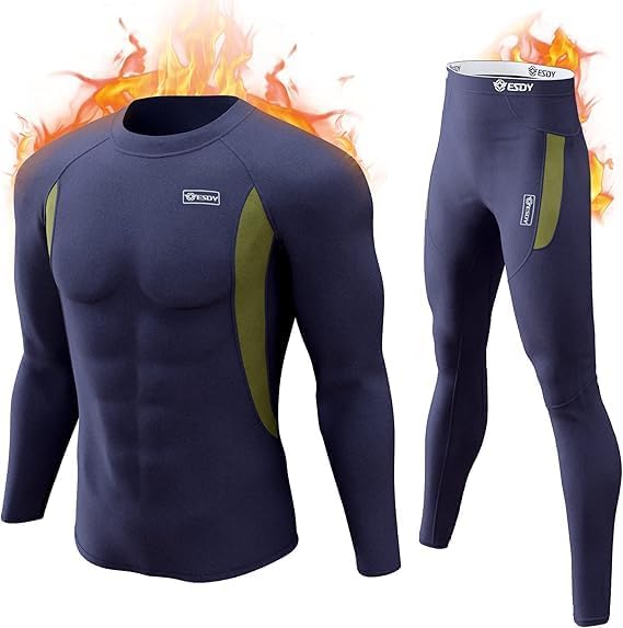 Stijlvolle thermische ondergoed set heren Thomas, optimale warmtegarantie.