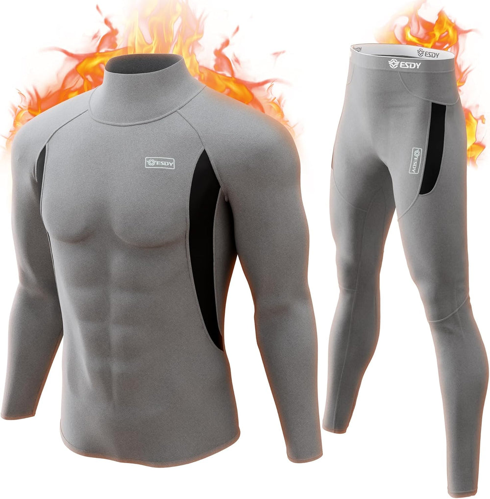 Comfortabele thermokleding set voor heren, ideaal als warme basislaag winterkleding.