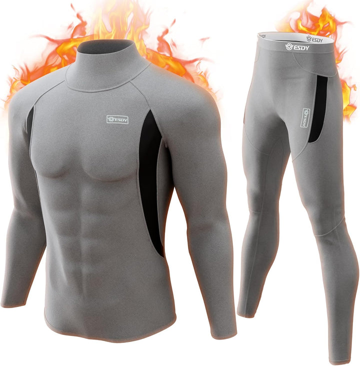 Comfortabele thermokleding set voor heren, ideaal als warme basislaag winterkleding.