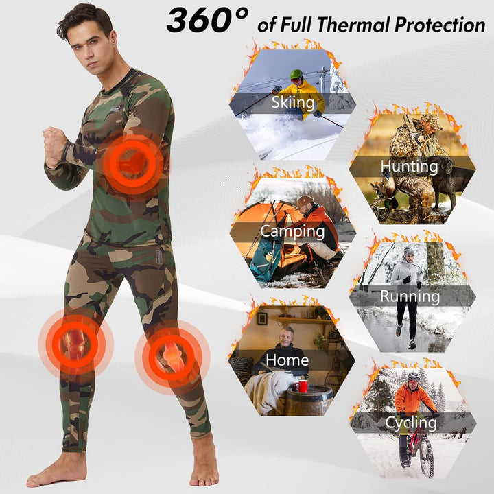 Warme heren thermische sportkleding, voor comfortabele workouts in de winter.