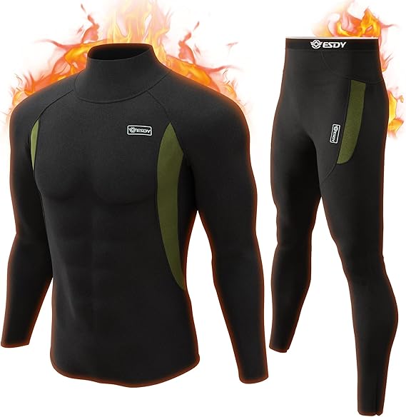 Warme thermische sportkleding heren, voor onbezorgd genieten in de sneeuw.
