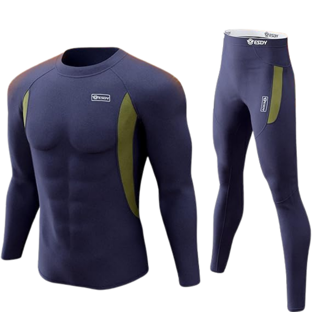 Comfortabele heren thermische sportkleding, past perfect onder je ski-outfit.