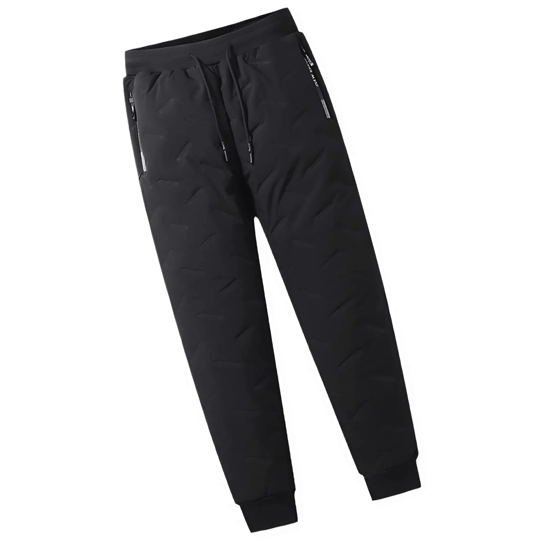 Heren comfortbroek met warme voering, waterdicht en winddicht, essentieel voor de wintergarderobe.