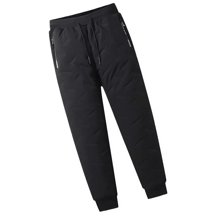 Heren comfortbroek met warme voering, waterdicht en winddicht, essentieel voor de wintergarderobe.