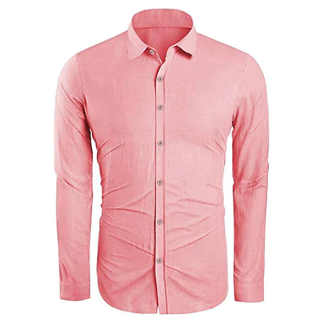 Stijlvol herenshirt met lange mouwen, veelzijdig voor casual én geklede looks. Tijdloze mode.