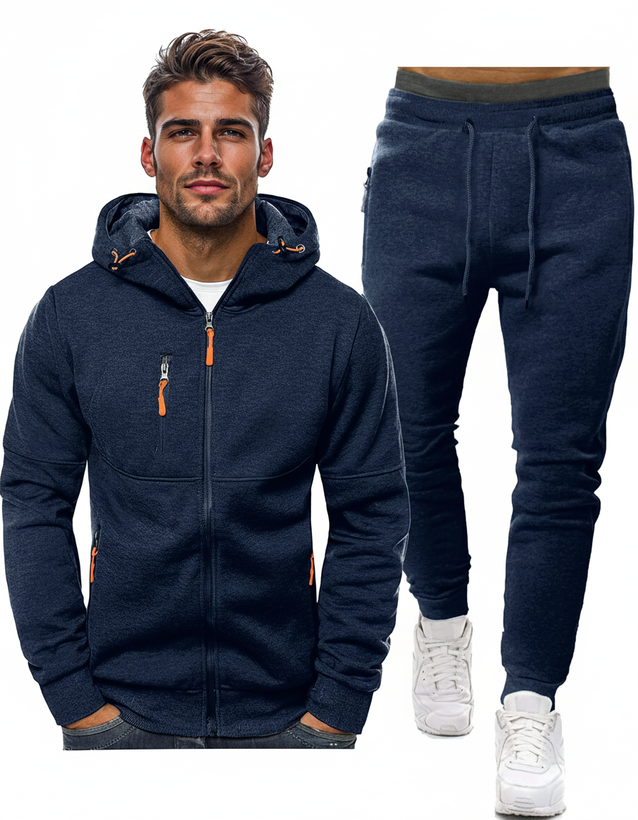 Heren trainingspak Jamie: comfortabele sportset voor training & vrije tijd.