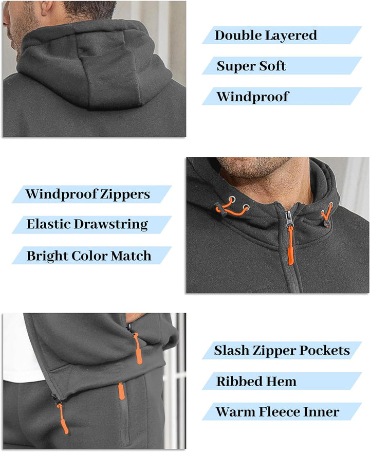 Trendy heren sportkleding set: pullover en broek voor de moderne man.