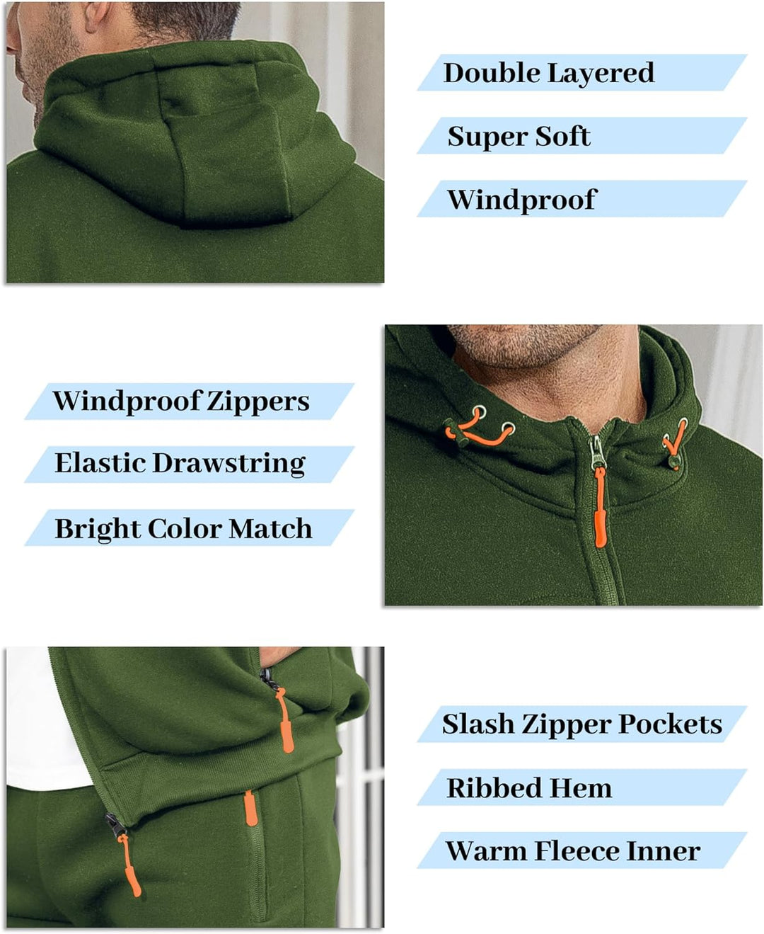 Duurzaam heren trainingspak: complete set met functionele pullover en broek.
