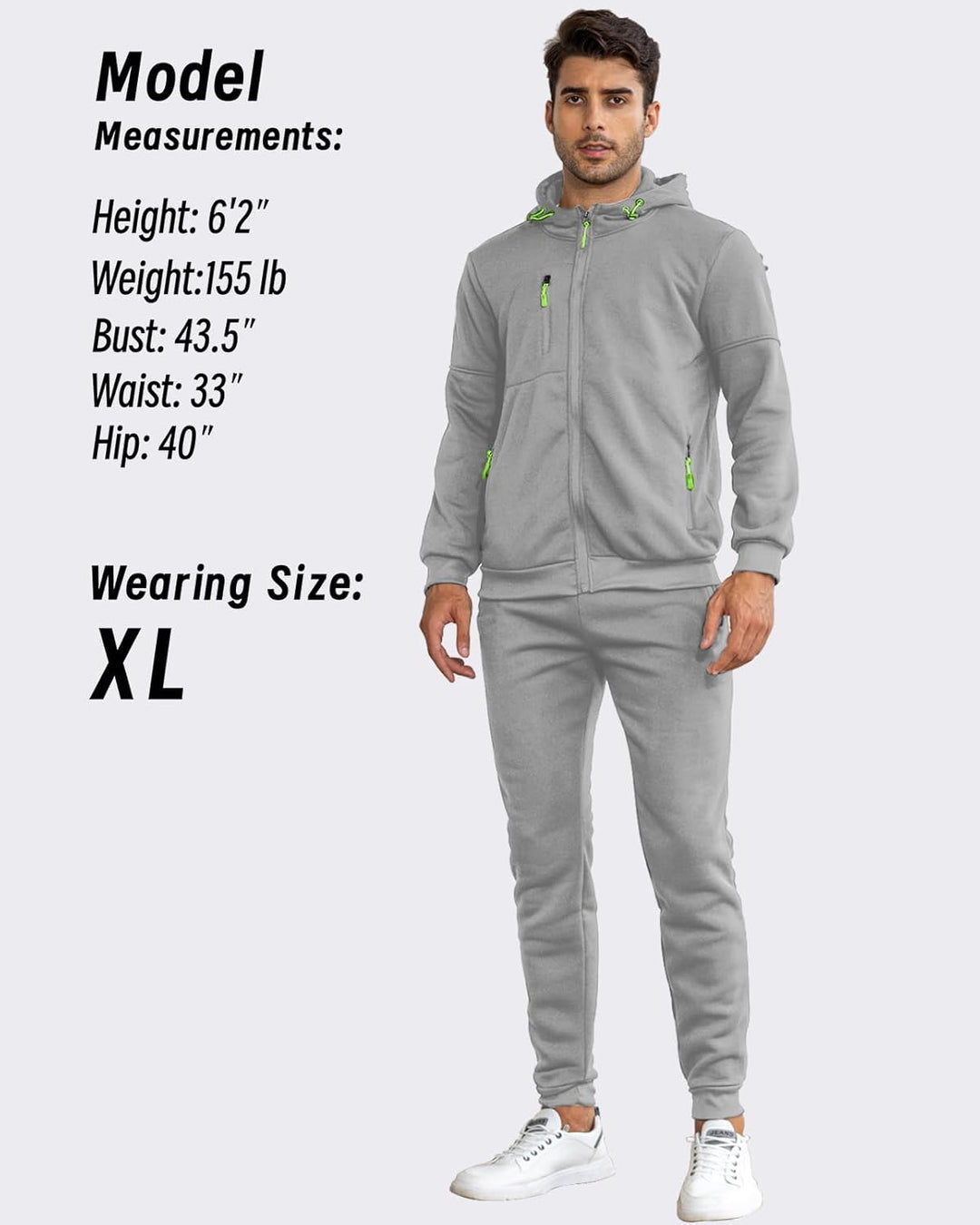 Relaxed fit heren trainingspak: zachte pullover en joggingbroek voor ultiem comfort.