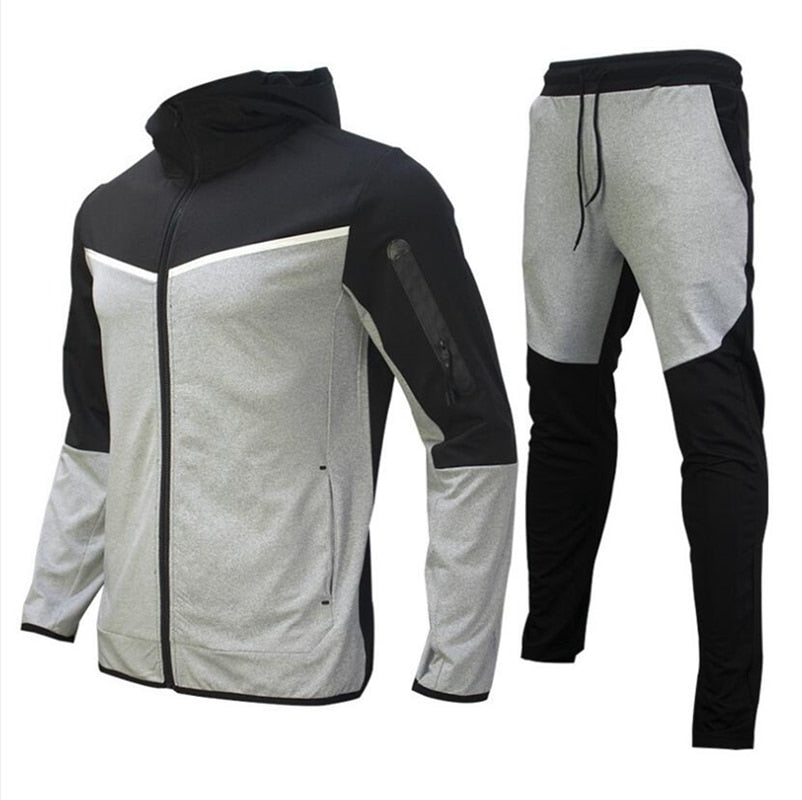 Close-up van de winddichte, waterbestendige stof van het Taavi heren trainingspak. Ideaal voor sport.