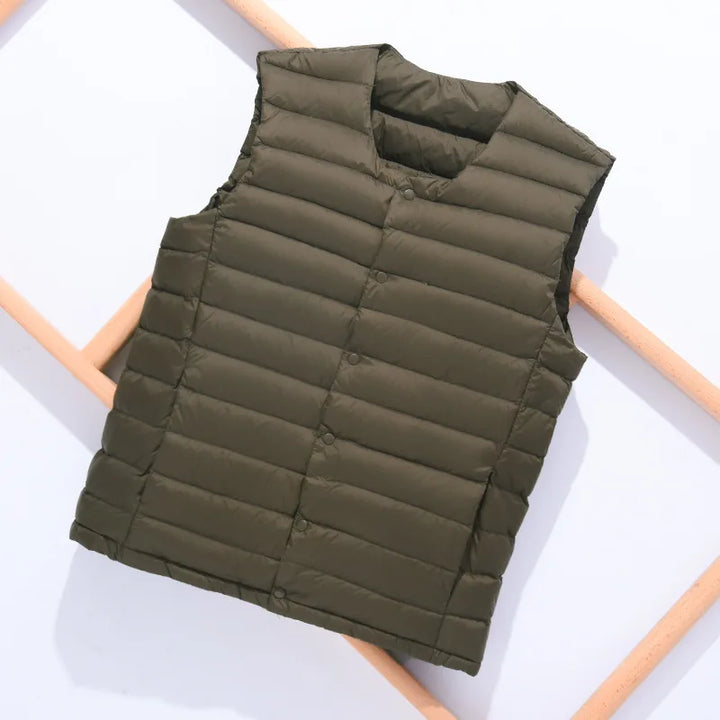 Opvouwbare en lichtgewicht heren donsbodywarmer Laurent, ideaal voor compact meenemen op reis.