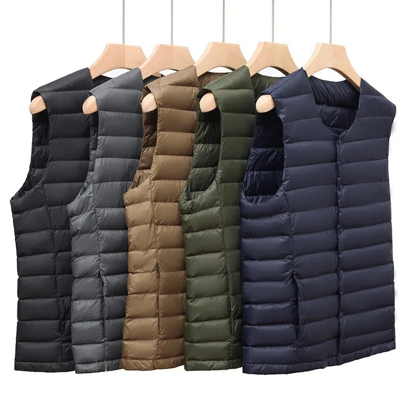 Comfortabele heren donsbodywarmer Laurent, ultralicht en perfect als tussenlaag voor elk seizoen.