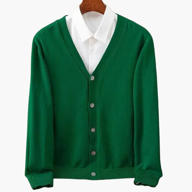 Casual heren vest met V-hals en knopen, perfect voor veelzijdige lagen en warmte.