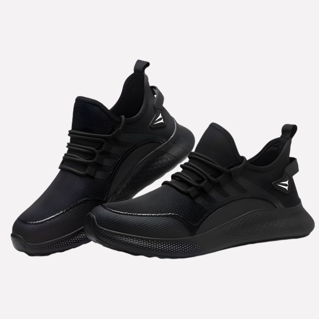 Heren veiligheidssneakers, ademend en beschermend, ideaal als comfortabele werkschoenen voor bouw en industrie.